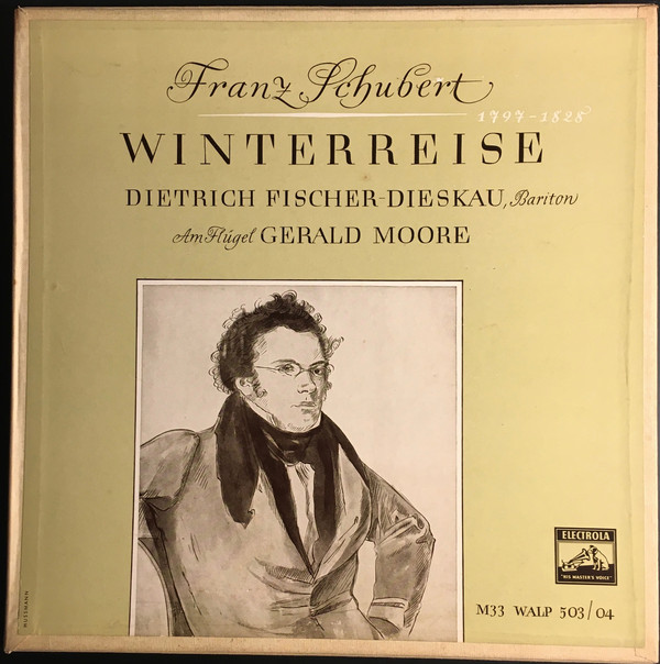 Cover Franz Schubert, Dietrich Fischer-Dieskau, Gerald Moore - Winterreise (2xLP, Mono + Box, Mono) Schallplatten Ankauf