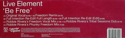 Cover Live Element - Be Free (2x12) Schallplatten Ankauf