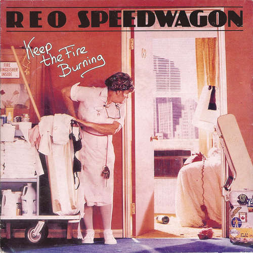 Cover REO Speedwagon - Keep The Fire Burning (7, Single) Schallplatten Ankauf