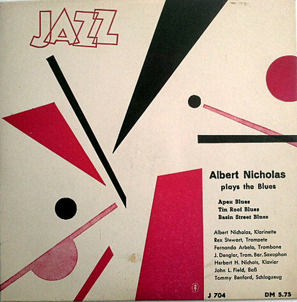 Cover Albert Nicholas - Plays The Blues (7, EP, Mono) Schallplatten Ankauf