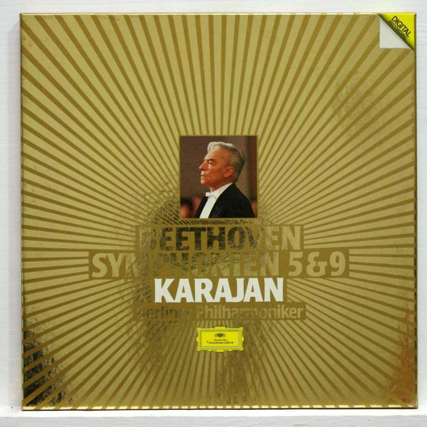 Cover Beethoven*, Karajan*, Berliner Philharmoniker - Symphonien 5 & 9 (2xLP + Box) Schallplatten Ankauf