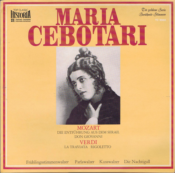 Cover Maria Cebotari - Maria Cebotari Singt Arien Und Lieder (LP, Comp) Schallplatten Ankauf