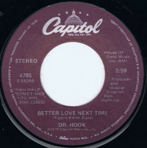 Cover Dr. Hook - Better Love Next Time (7, Single, Win) Schallplatten Ankauf