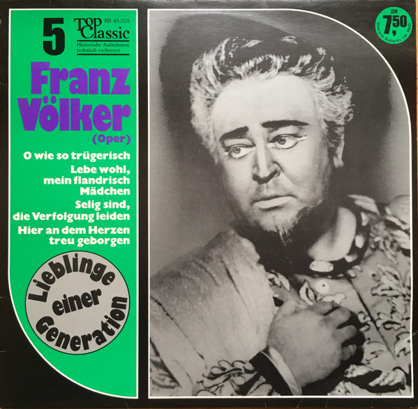 Cover Franz Völker - Franz Völker (Oper) (LP, Comp, Mono) Schallplatten Ankauf