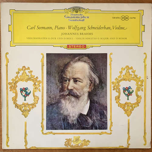 Cover Johannes Brahms, Carl Seemann ∙ Wolfgang Schneiderhan - Violin Sonatas In G Major And D Minor (LP, Mis) Schallplatten Ankauf