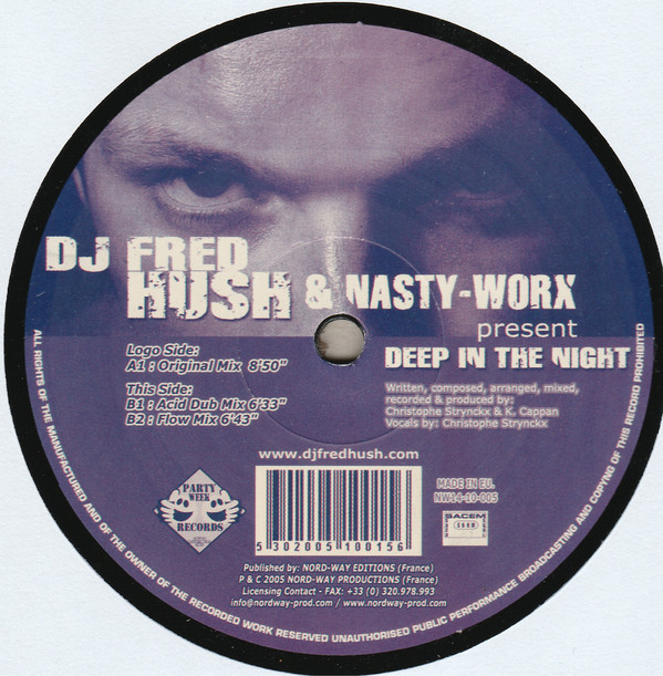 Cover DJ Fred Hush* & Nasty-Worx - Deep In The Night (12, Bla) Schallplatten Ankauf
