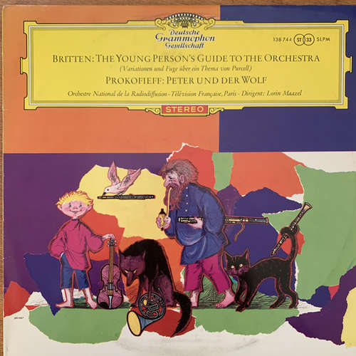 Cover Britten* · Prokofiev* - Orchestre National de la Radiodiffusion - Télévision Française*, Lorin Maazel - The Young Person's Guide To The Orchestra · Peter Und Der Wolf  (LP) Schallplatten Ankauf