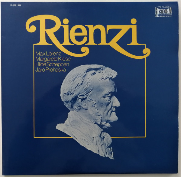 Cover Richard Wagner, Max Lorenz (2), Hilde Scheppan, Margarete Klose, Jaro Prohaska - Rienzi (2xLP, Mono, Gat) Schallplatten Ankauf