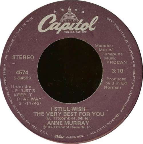 Cover Anne Murray - You Needed Me / I Still Wish The Very Best For You (7, Single, Win) Schallplatten Ankauf