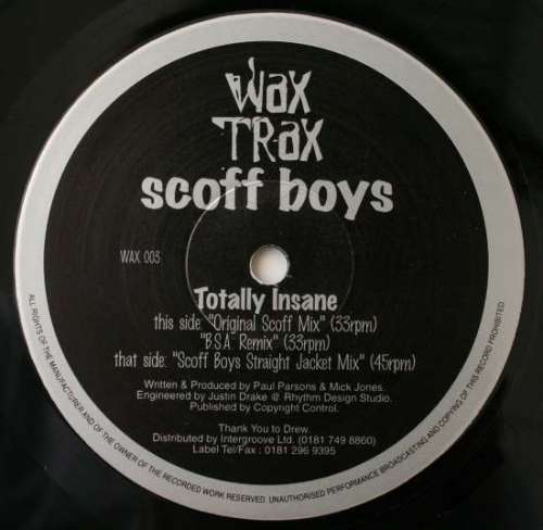 Cover Scoff Boys - Totally Insane (12) Schallplatten Ankauf