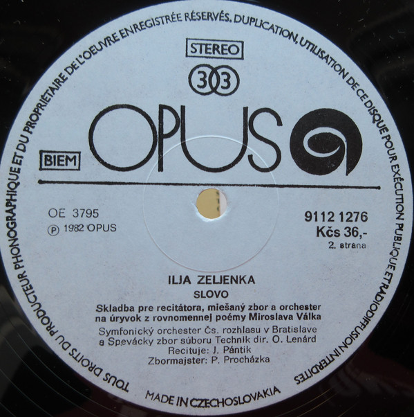 Cover Ilja Zeljenka - Oświęcim / Slovo (LP) Schallplatten Ankauf