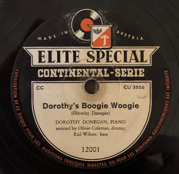 Cover Dorothy Donegan - Dorothy‘s Boogie Woogie / Tiger Rag (Shellac, 10) Schallplatten Ankauf