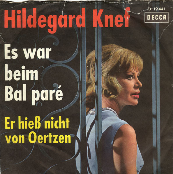 Bild Hildegard Knef - Es War Beim Bal Paré / Er Hieß Nicht Von Oertzen (7, Single) Schallplatten Ankauf