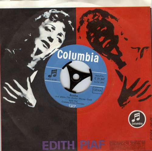Cover Edith Piaf - Exodus (7, Single) Schallplatten Ankauf