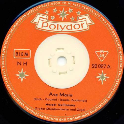 Cover Margot Guilleaume - Ave Maria / Largo (7, Single, Mono) Schallplatten Ankauf