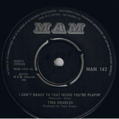 Cover Tina Charles - I Can't Dance To That Music You're Playin' (7, Single) Schallplatten Ankauf