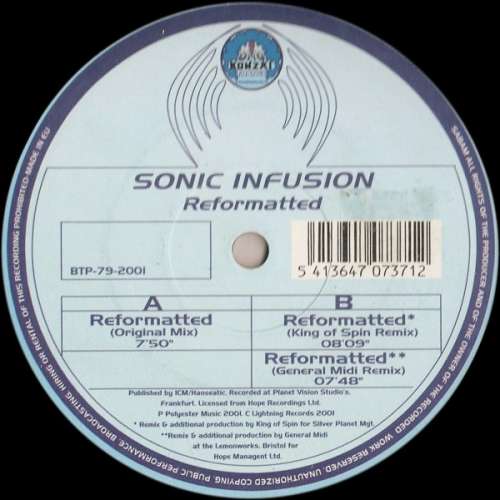 Cover Sonic Infusion - Reformatted (12) Schallplatten Ankauf