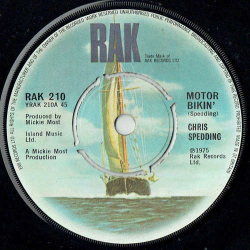 Cover Chris Spedding - Motor Bikin' (7, Single) Schallplatten Ankauf