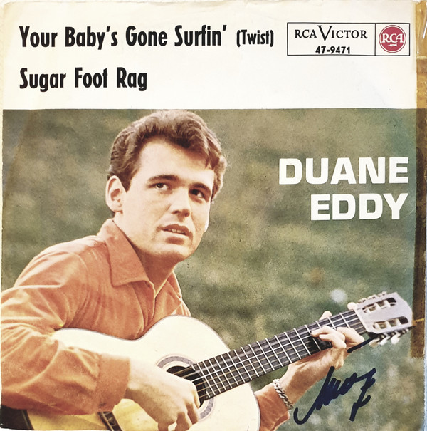 Cover Duane Eddy - Your Baby's Gone Surfin' / Shuckin' (7, Single) Schallplatten Ankauf