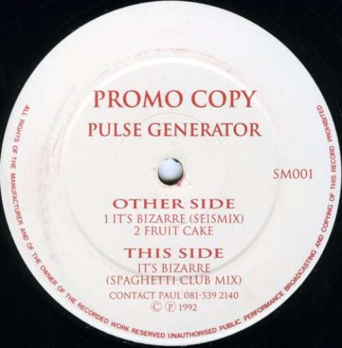 Cover Pulse Generator - It's Bizarre (12, Promo) Schallplatten Ankauf