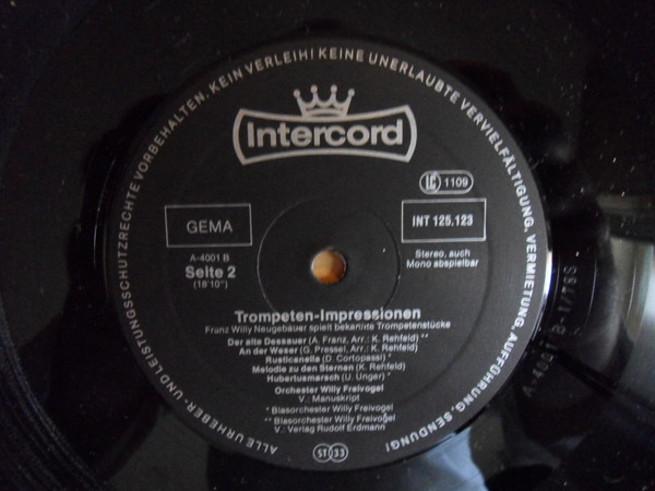 Cover Franz Willy Neugebauer - Trompeten-Impressionen (LP, Album) Schallplatten Ankauf