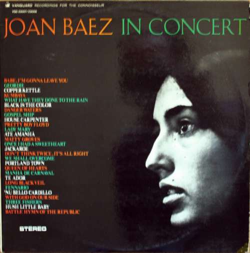 Cover Joan Baez - In Concert (2xLP, Album, Comp, Gat) Schallplatten Ankauf