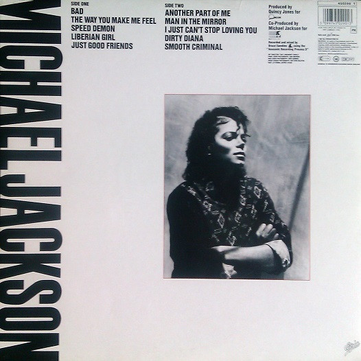 Cover Michael Jackson - Bad (LP, Album, Gat) Schallplatten Ankauf