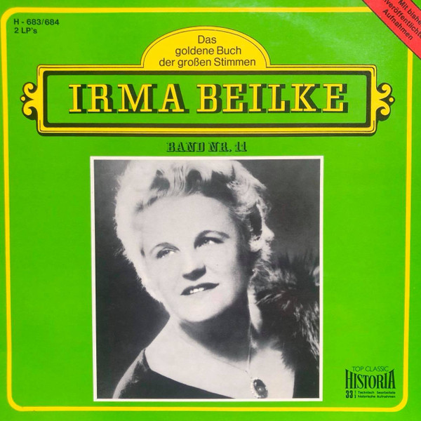 Cover Irma Beilke - Irma Beilke (2xLP, Album, Comp, Mono, RM, Gat) Schallplatten Ankauf