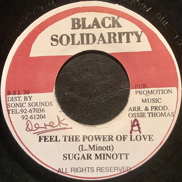 Cover Sugar Minott, Carol Golding - Feel The Power Of Love / Lovers Rock Melody (7) Schallplatten Ankauf