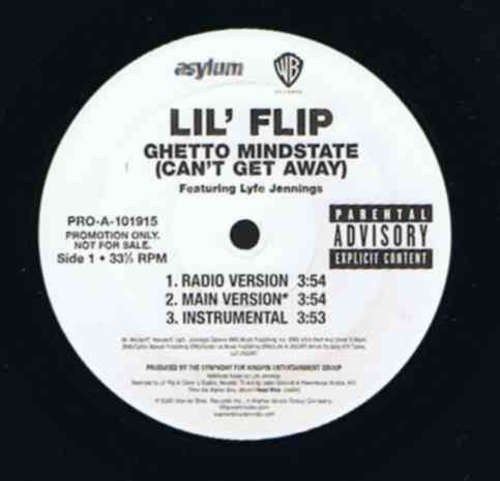 Bild Lil' Flip - Ghetto Mindstate (Can't Get Away) (12, Promo) Schallplatten Ankauf