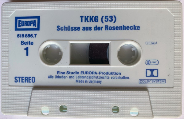 Cover Stefan Wolf - TKKG 53 - Schüsse Aus Der Rosenhecke (Cass) Schallplatten Ankauf