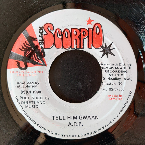 Cover A.R.P. (2) - Tell Him Gwaan (7, Single) Schallplatten Ankauf
