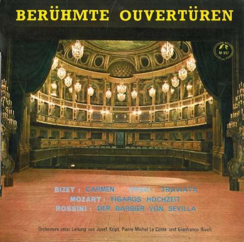 Cover Bizet* - Verdi* - Mozart* - Rossini* - Berühmte Ouvertüren (7, Mono) Schallplatten Ankauf