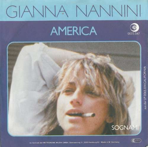 Cover Gianna Nannini - America (7, Single) Schallplatten Ankauf