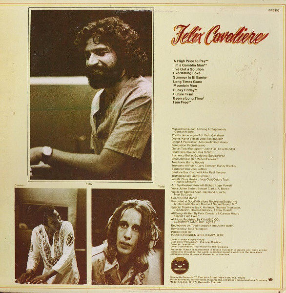 Cover Felix Cavaliere - Felix Cavaliere (LP, Album) Schallplatten Ankauf