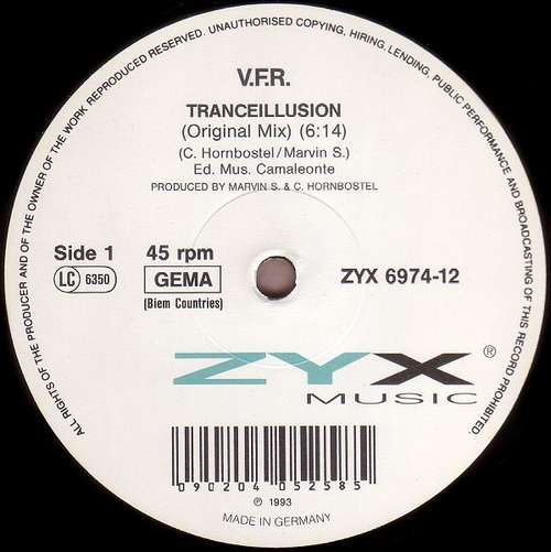 Cover V.F.R. - Tranceillusion (12) Schallplatten Ankauf