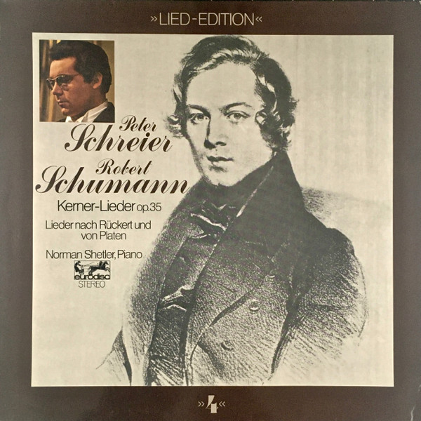 Cover Robert Schumann : Peter Schreier · Norman Shetler - Kerner-Lieder Op. 35 · Lieder Nach Rückert Und Von Platen (LP) Schallplatten Ankauf