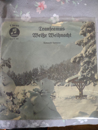 Cover Kenneth Spencer - Der Bielefelder Kinderchor - Weisse Weihnacht / Transeamus (7, Single) Schallplatten Ankauf