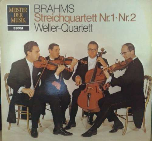 Cover Johannes Brahms / Weller-Quartett - Streichquartett Nr.1 - Nr.2 (LP) Schallplatten Ankauf