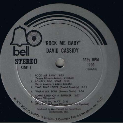 Cover David Cassidy - Rock Me Baby (LP, Album) Schallplatten Ankauf