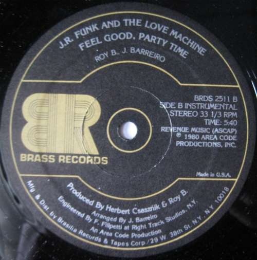 Cover J.R. Funk And The Love Machine* - Feel Good, Party Time (12) Schallplatten Ankauf