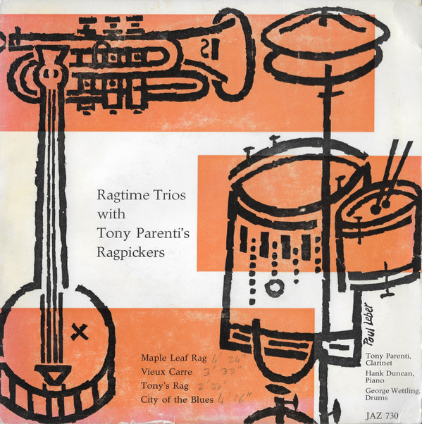Cover Tony Parenti's Ragpickers - Ragtime Trios With Tony Parenti's Ragpickers (7, Club) Schallplatten Ankauf