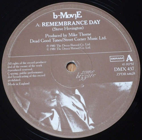 Cover B-Movie - Remembrance Day (12, Single) Schallplatten Ankauf
