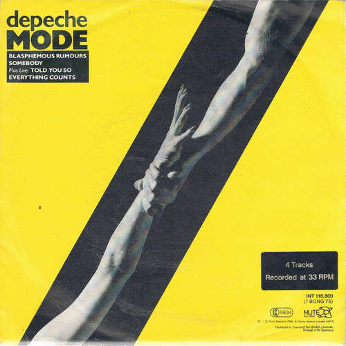 Cover Depeche Mode - Blasphemous Rumours / Somebody (7, EP) Schallplatten Ankauf
