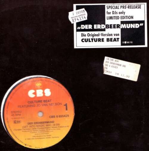 Cover Culture Beat Featuring Jo Van Nelsen - Der Erdbeermund (12, Ltd, Promo) Schallplatten Ankauf