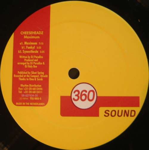 Cover Cheeseheadz - Take It To The Maximum! (12, EP) Schallplatten Ankauf