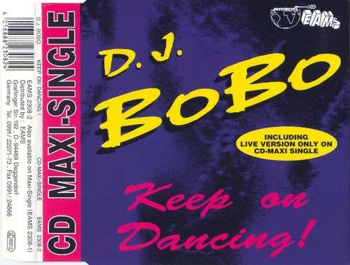 Cover D.J. BoBo* - Keep On Dancing! (CD, Maxi) Schallplatten Ankauf