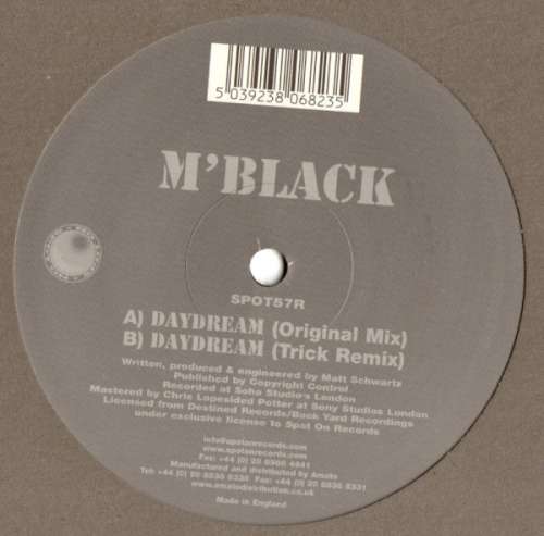 Cover M'Black* - Daydream (12) Schallplatten Ankauf