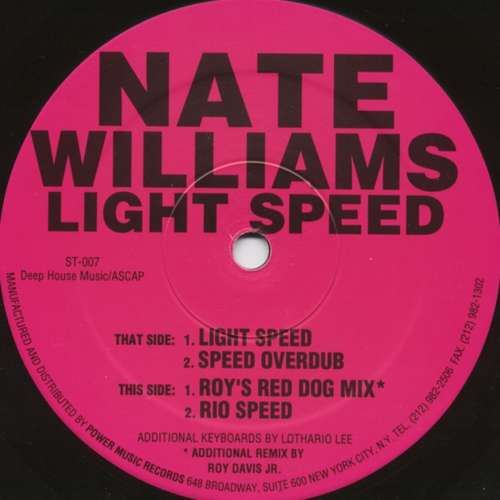 Cover Nate Williams - Light Speed (12) Schallplatten Ankauf