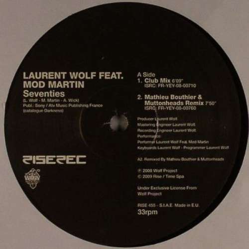 Cover Laurent Wolf Featuring Mod Martin - Seventies (12) Schallplatten Ankauf
